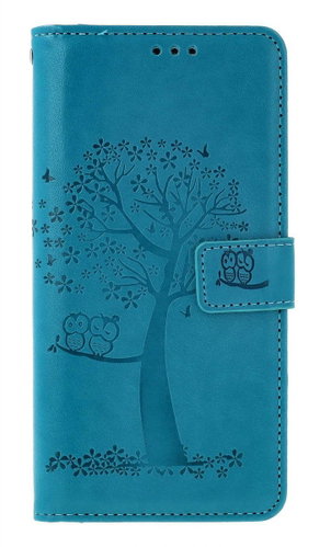 TopQ Case Xiaomi Redmi Note 13 book Turquoise tree owls 130629 - Phone Case - Main image