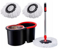 TopKing Rotary Mop 360 SPIN 3 in 1 with bucket on wheels, drain valve and two covers - Mop