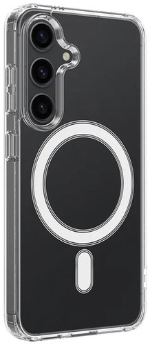 TopQ Clear Magnetic Case for Samsung S24, Rigid, Transparent - Phone Cover - Main image