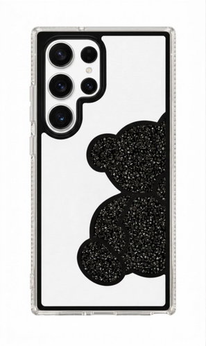 TopQ Teddy Bear Back Cover for Samsung Galaxy S26 Ultra Black - Phone Cover - Main image