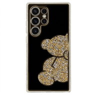 TopQ Teddy Bear Back Cover for Samsung Galaxy S25 Ultra Gold - Phone Cover