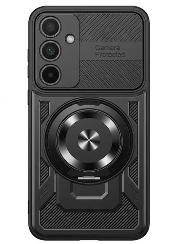 TopQ kryt Samsung S25 FE odolný černý - Phone Cover - Main image