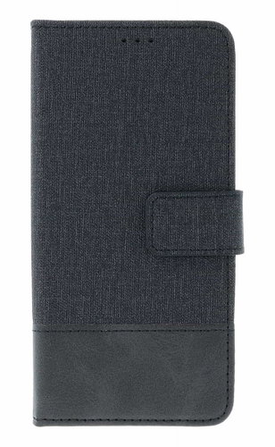TopQ GOMMA Book Case for iPhone 17 Pro – Black - Phone Case - Main image