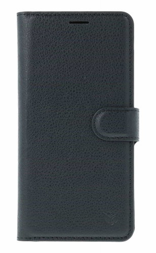TopQ Leather Folio Case for Samsung S25 FE Book-style Black - Phone Case - Main image
