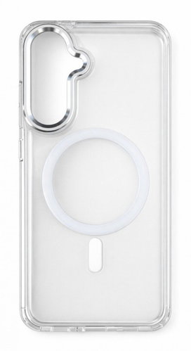 TopQ Frame Magnetic Samsung A56 Rigid Case Transparent - Phone Cover - Main image