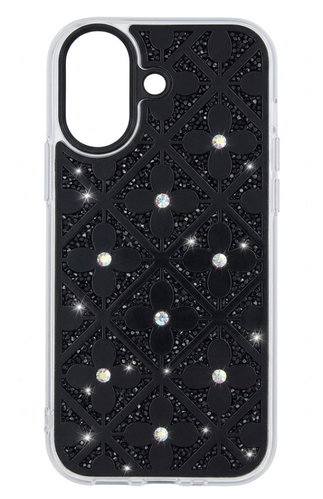 TopQ zadní kryt Flower pro iPhone 17 černý - Phone Cover - Main image