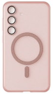 TopQ kryt Glitter MagSafe pro Samsung Galaxy S26 růžovo-průhledný - Phone Cover
