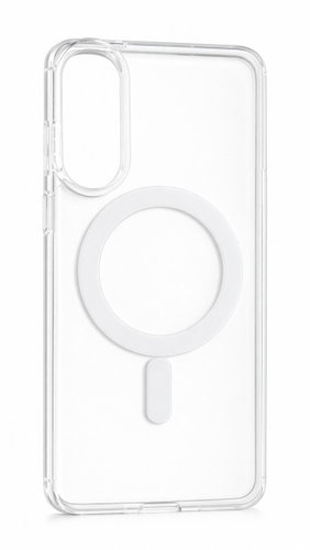 TopQ Clear Magnetic Hard Case for Samsung S25 Edge - Transparent - Phone Cover - Main image