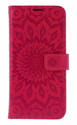 TopQ Case for Samsung A57 5G Book-Style Mandala Dark Pink - Phone Case - Main image