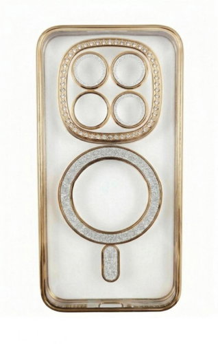 TopQ Bling MagSafe Case for Xiaomi Redmi Note 15 Pro 5G Gold Main image TopQ Bling MagSafe Case for Xiaomi Redmi Note 15 Pro 5G Gold - Phone Cover - Main image
