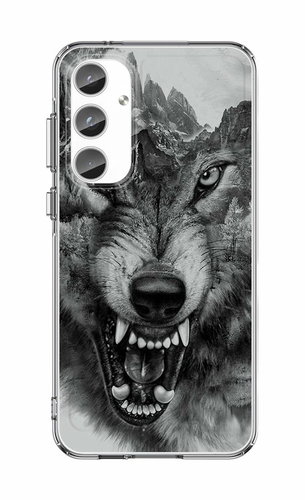 TopQ kryt Image Samsung A37 5G Image pevný Černobílý vlk - Phone Cover - Main image