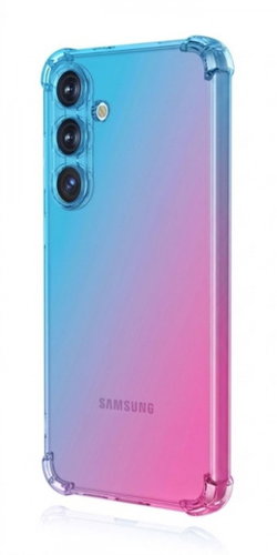 TopQ Samsung A37 5G Shock Case Rainbow Blue-Pink - Phone Cover - Main image