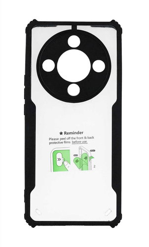TopQ Cover Anti-Drop Honor Magic6 Lite 5G with black frame 124227 - Phone Cover - Main image