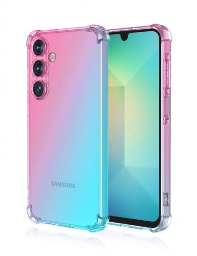 TopQ Cover Samsung A26 5G Shock rainbow mint pink 138332 - Phone Cover - Main image