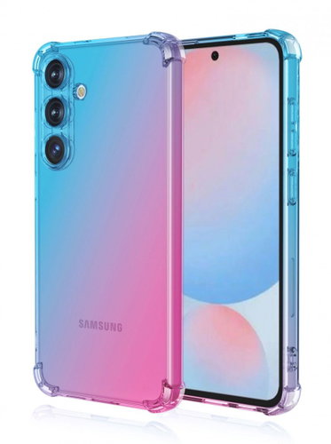 TopQ Kryt Samsung A36 Shock duhový modro-růžový 138597 - Kryt na mobil - Hlavní obrázek