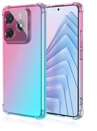 TopQ Kryt Xiaomi Redmi Note 14 5G Shock duhový mentolovo-růžový 136640 - Kryt na mobil