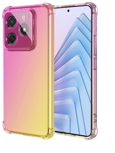 TopQ Cover Xiaomi Redmi Note 14 5G Shock rainbow pink-yellow 136642 - Phone Cover - Main image