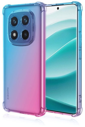 TopQ Cover Xiaomi Redmi Note 14 Pro 5G Shock rainbow blue-pink 136799 - Phone Cover - Main image