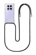 TopQ Cover Xiaomi Redmi Note 14 Pro with black cord transparent 136780 - Phone Cover
