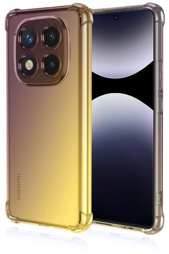TopQ Cover Xiaomi Redmi Note 14 Pro Shock rainbow purple-yellow 136714 - Phone Cover - Main image