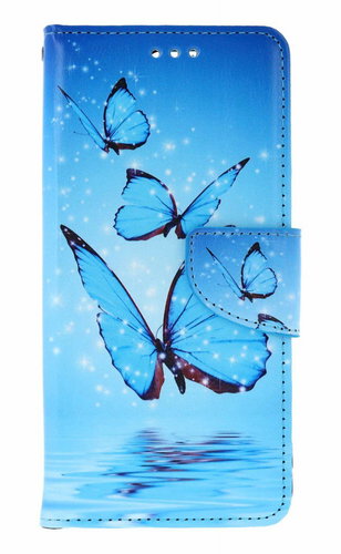 TopQ Case Xiaomi Redmi Note 14 book Blue butterflies 138631 - Phone Case - Main image