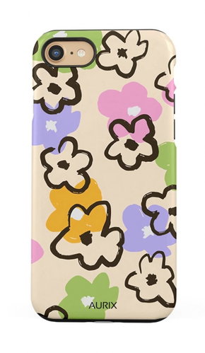 TopQ AURIX iPhone SE 2020 solid Flower Drawing 126834 - Phone Cover - Main image