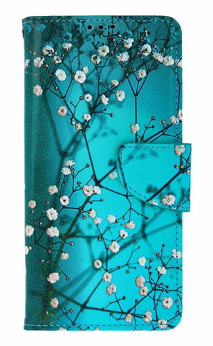 TopQ Case Xiaomi Redmi Note 14 Pro 5G Book Blue with flowers 137323 - Phone Case - Main image