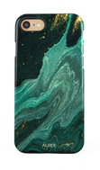 TopQ AURIX iPhone SE 2020 hard Green Lagoon 126824 - Phone Cover
