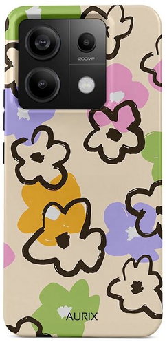 TopQ AURIX Xiaomi Redmi Note 13 Pro 5G fixed Flower Drawing 127191 - Phone Cover - Main image
