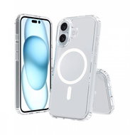 TopQ Clear Magnetic iPhone 16 Plus hard transparent 128064 - Phone Cover