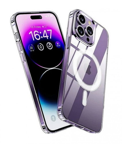 TopQ Clear Magnetic iPhone 16 Pro Max Solid Transparent 128066 - Phone Cover - Main image