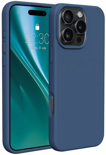 TopQ Essential iPhone 16 Pro steel blue 128156 - Phone Cover - Main image