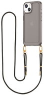 TopQ Esthetique iPhone 15 with black lanyard dark 126533 - Phone Cover