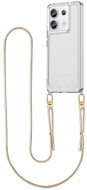 TopQ Esthetique Xiaomi Redmi Note 13 Pro with beige lanyard transparent 126518 - Phone Cover