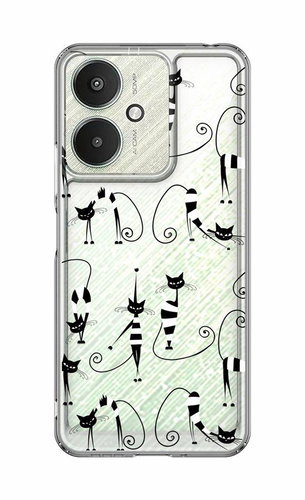 TopQ Image Xiaomi Redmi 13C 5G Image fixed Cats 1 126659 - Phone Cover - Main image