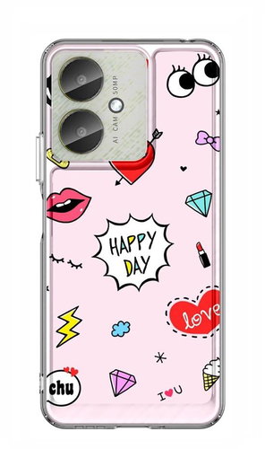 TopQ Image Xiaomi Redmi 13C Image solid Happy Day 128709 - Phone Cover - Main image