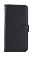 TopQ iPhone 16 Pro book black with buckle 127722 - Phone Case