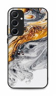 TopQ LUXURY Samsung A15 solid Marble grey-gold 128832 - Phone Cover