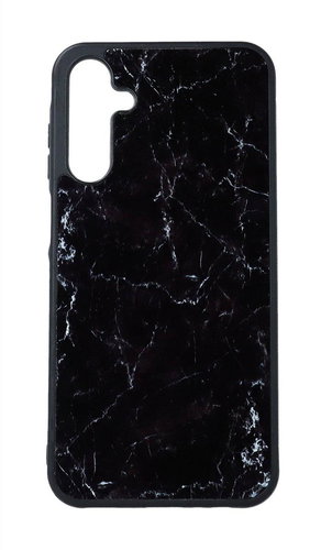 TopQ Marble Samsung A15 solid Smoky Black 128706 - Phone Cover - Main image