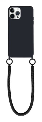 TopQ Minimalist Wrist Strap iPhone 14 Pro black 126748 - Phone Cover - Main image