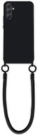 TopQ Minimalist Wrist Strap Samsung A54 5G black 126656 - Phone Cover