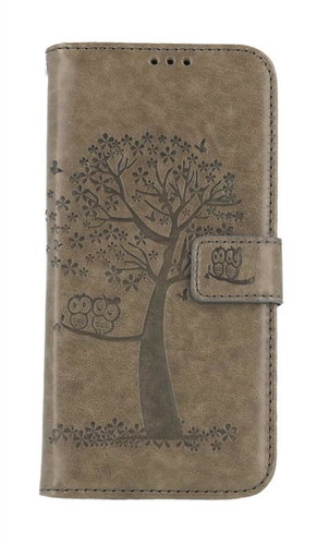TopQ Samsung A55 booklet Grey tree owls 126480 - Phone Case - Main image