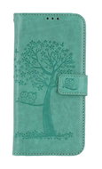 TopQ Samsung A55 booklet Green tree owls 126476 - Phone Case