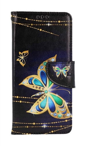 TopQ Samsung A55 booklet Golden butterfly 126444 - Phone Case - Main image