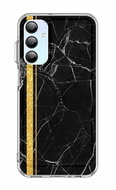 TopQ STYLE Samsung A15 Solid Marble Black-Gold 128705 - Phone Cover
