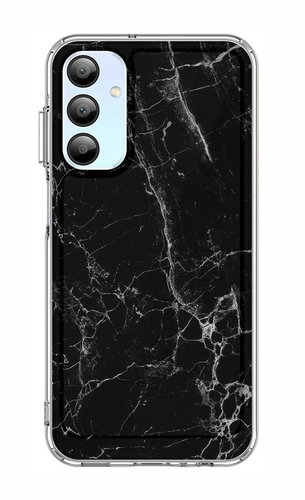 TopQ STYLE Samsung A15 Solid Marble Black 128681 - Phone Cover - Main image