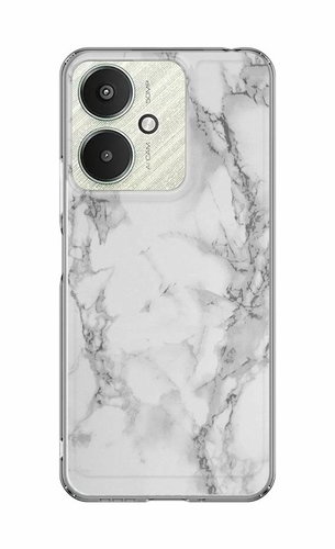 TopQ STYLE Xiaomi Redmi 13C 5G Solid Marble White 126673 - Phone Cover - Main image