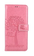 TopQ Xiaomi Redmi 13C booklet Pink tree owls 127732 - Phone Case