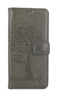 TopQ Xiaomi Redmi 13C booklet Grey tree owls 127728 - Phone Case