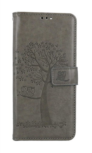 TopQ Xiaomi Redmi 13C booklet Grey tree owls 127728 - Phone Case - Main image